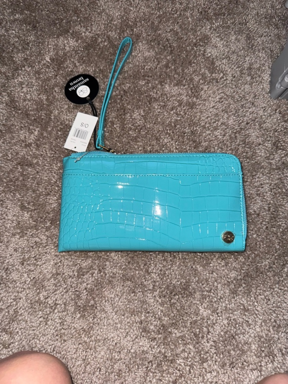 Samantha Brown Teal Clutch Wristlet